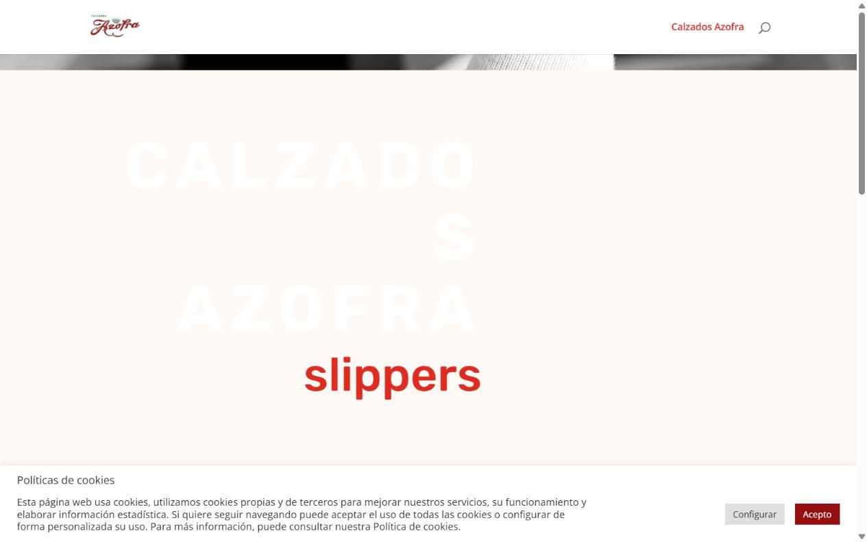 Web de Calzados Azofra