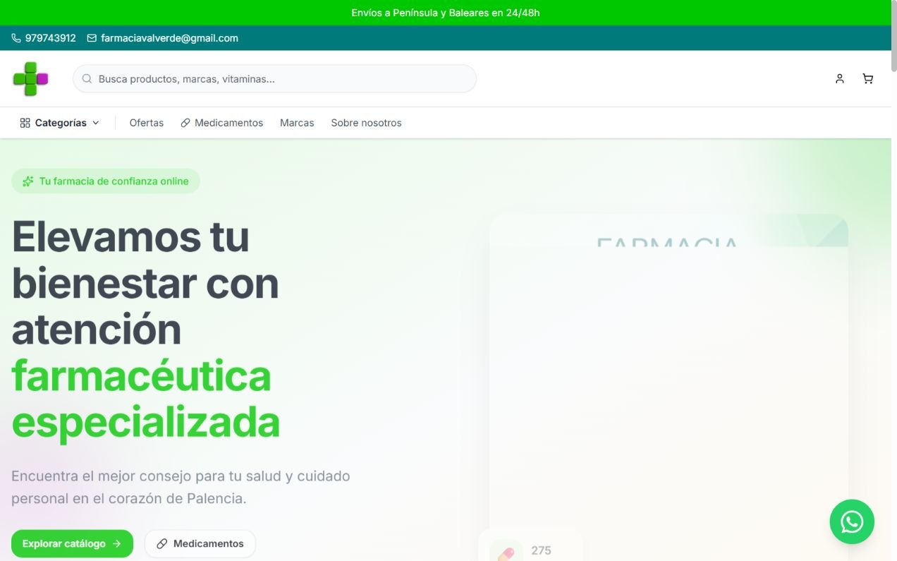 Web de Farmacia Valverde