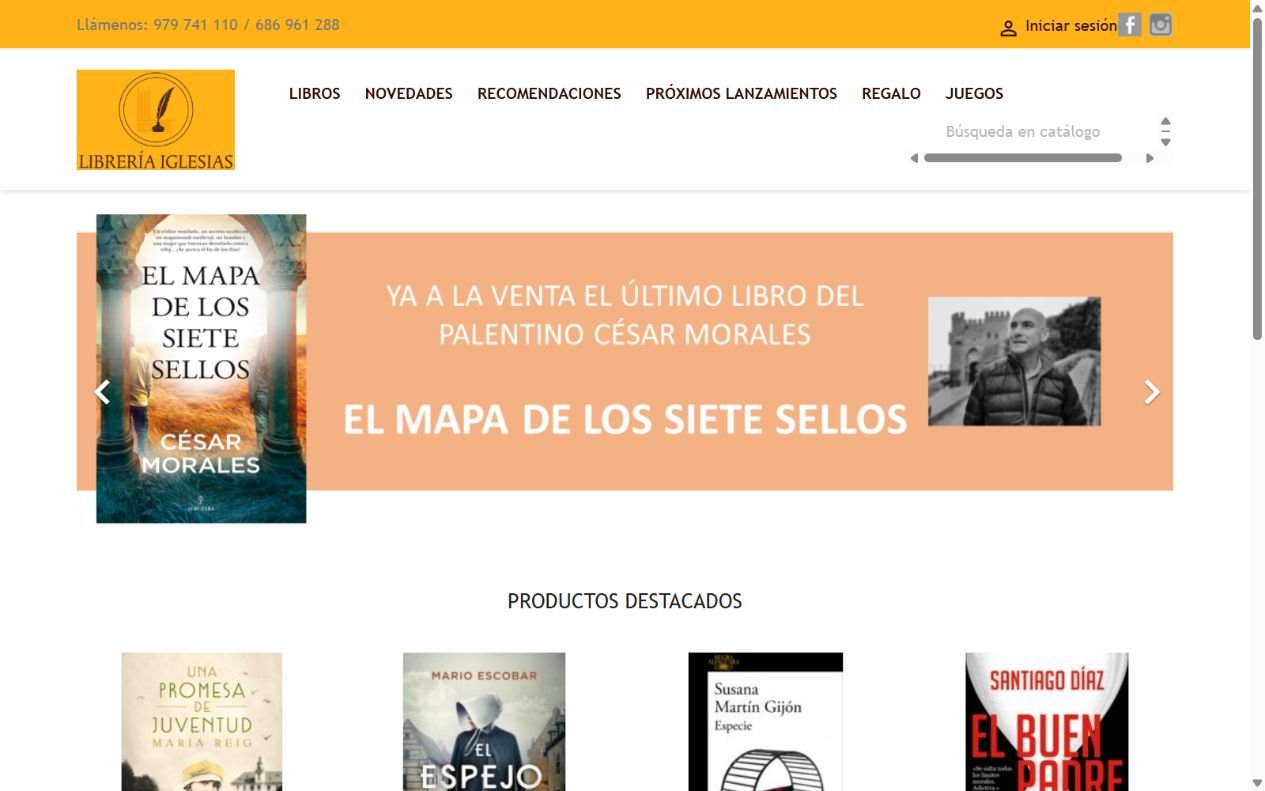 Web de Libreria Iglesias