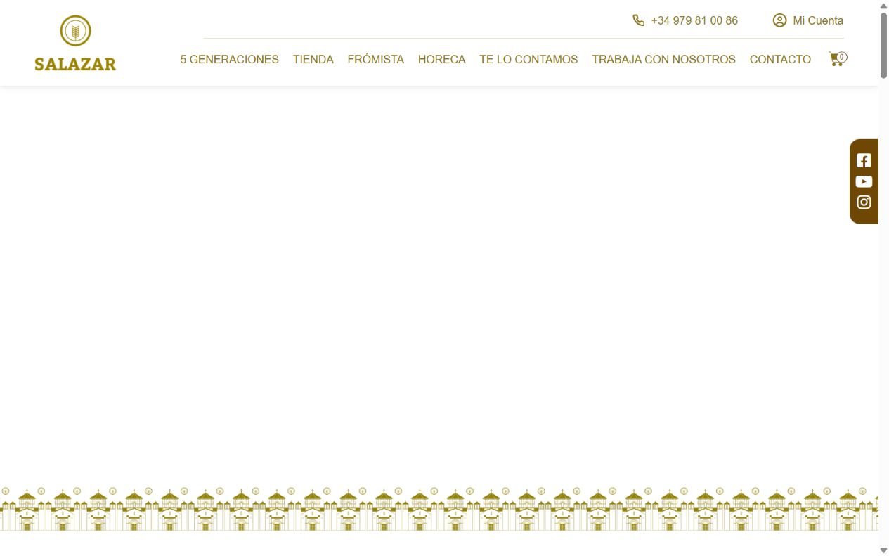 Web de Panadería Salazar