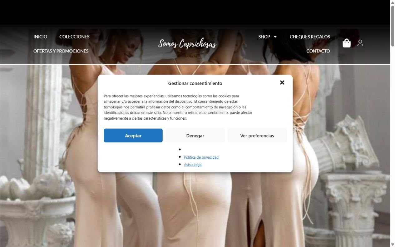 Web de Somos Caprichosas