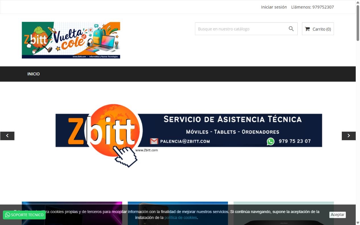 Web de Zbitt Palencia